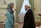 موغريني تشيد بمشاركة الشعب الايراني و تهنئ روحاني بفوزه في الانتخابات