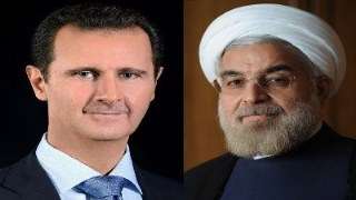 الرئيس الأسد يهنئ روحاني على فوزه برئاسة الجمهورية الإيرانية للمرة الثانية