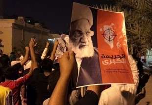 تظاهرات شبانه بحرینی‌ها در حمایت از آیت‌الله شیخ عیسی قاسم