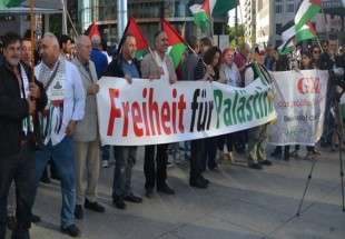 تجمع همبستگی با اسرای فلسطینی در آلمان