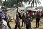 ​ برخورد پلیس میانمار با نمازگزاران مسلمان