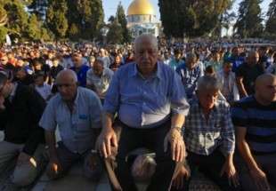 حضور بیش از 150 هزار فلسطینی در آخرین نماز جمعه ماه رمضان مسجد الاقصی/ برپایی باشکوه راهپیمایی روز جهانی قدس در نوار غزه