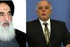 Abadi hails senior Shia cleric for fatwa saving Mosul
