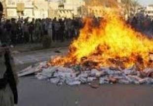 "داعش" يحرق "أرشيفه الأزرق" وسط تلعفر