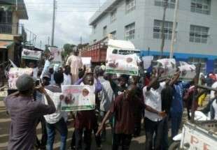 ​ تظاهرات مردم نیجریه برای آزادی شیخ زکزاکی