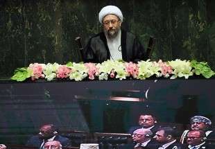 آملي لاريجاني: الجمهورية الاسلامية ستواصل طريقها باقتدار رغم مؤامرات الاعداء