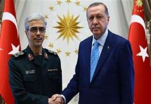 جنرل محمد باقری کی ترکی کے صدر رجب طیب اردوغان ساتھ ملاقات
