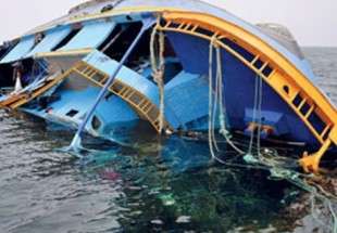 غرق سفينة عراقية بعد حادث تصادم مروع بالمياه الاقليمية