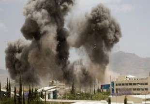 یمن میں سعودی جنگی جہازوں کی بمباری