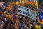 مظاهرات تعم شوارع برشلونة احتجاجا على إستفتاء استقلال كاتالونيا