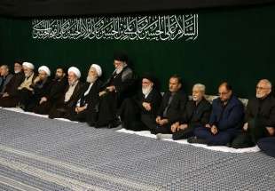إقامة الليلة السادسة والاخيرة من مراسم العزاء الحسيني بحضور قائد الثورة الاسلامية