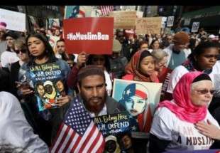 ​تظاهرات مسلمانان آمریکا علیه قانون منع مهاجرت مسلمانان