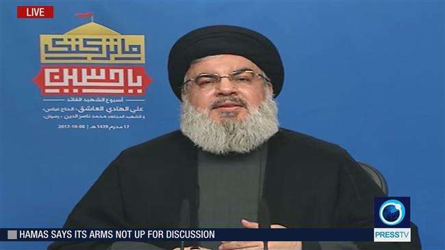 Nasrallah slams US aiding Daesh, preventing defeat of terrorists
