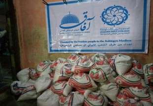 توزیع کمک‌های مردمی ایران در بین آوارگان روهینگیایی