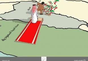 کاریکاتور رسانه سعودی برای ایران هراسی