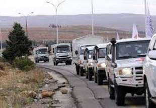 ارسال 15 کامیون حامل کمک های بشر دوستانه سازمان ملل به ادلب سوریه