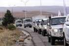 ارسال 15 کامیون حامل کمک های بشر دوستانه سازمان ملل به ادلب سوریه