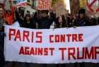 تظاهرات مردم فرانسه در اعتراض به تصميم ترامپ