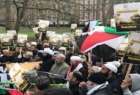 ​تظاهرات مسلمانان انگلیس مقابل سفارت آمریکا