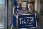 ​نصب پلاکاردهای «رمضان مبارک» در کلیساها و اماکن مختلف آمریکا