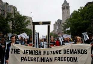 تظاهرات یهودیان آمریکا در اعتراض به کشتار مردم فلسطین