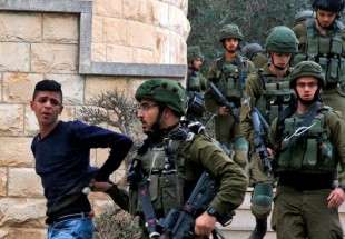 رژیم صهیونیستی ۱۶ فلسطینی را در کرانه باختری دستگیر کرد