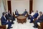 جابری انصاری با رئیس جمهور و وزیر خارجه سوریه دیدار کرد