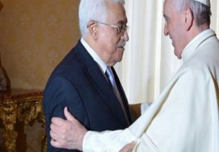 دیدار محمود عباس با رهبر کاتولیک های جهان