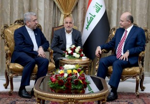الرئيس العراقي يستقبل وزير الطاقة الإيراني ويؤكد أهمية الحوار بين دول المنطقة