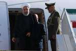 الرئيس روحاني يصل إلی بغداد  