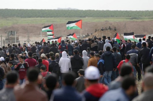 إصابة أكثر من 54 فلسطينياً شرق غزة
