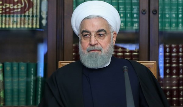 روحاني وفي رسالة الى نظرائه بأن الحظر الامريكي وجه ضربة قوية لمكافحة كورونا في ايران