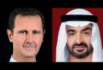 اعلام حمایت ولیعهد امارات از ملت سوریه در گفت‌وگوی تلفنی با بشار اسد