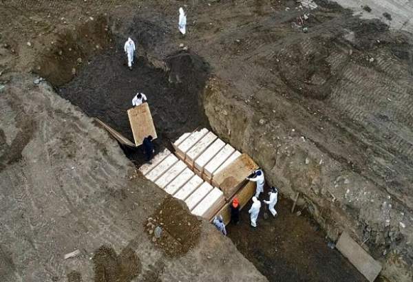اموات کرونایی در نیویورک در گور دسته‌جمعی دفن می شوند