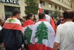 تظاهرات ضد دولتی لبنانی‌ها، با رعایت فاصله اجتماعی