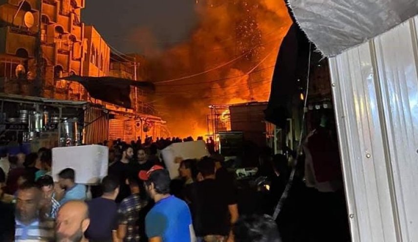 مصدر امني : اندلاع حريق شرق العاصمة العراقية