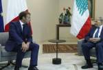 دیدار ماکرون با رئیس جمهور لبنان