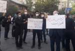 تجمع اعتراضی مقابل سفارت سوئد در محکومیت هتک حرمت قرآن