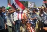 مردم روستاهای سوریه علیه اشغالگران آمریکایی تظاهرات کردند