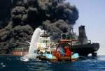 یادی از حادثه تلخ آتش سوزی در نفتکش ایرانی سانچی