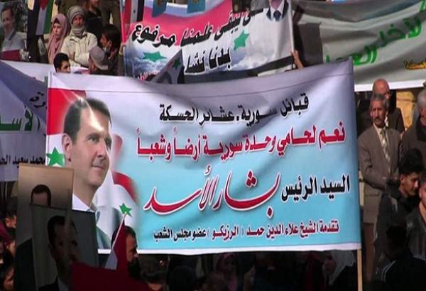 مردم سوریه در محکومیت اشغالگری آمریکا و ترکیه تظاهرات کردند