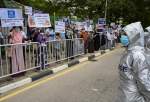 اعتراض مسلمانان سریلانکا به سوزاندن جان باختگان کرونا