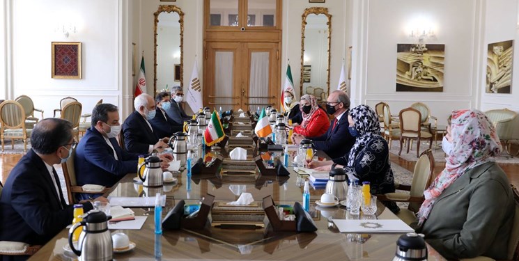 دیدار وزیر خارجه ایرلند با ظریف
