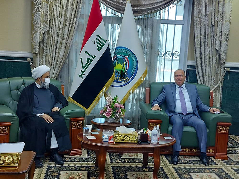 مجمع تقریب کے سکریٹری جنرل کی عراقی سنی وقف عدالت کے چیئرمینسعد حمید کمبش کے ساتھ ملاقات