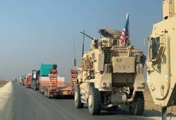 ورود کاروان بزرگ نظامی آمریکا از عراق به سوریه
