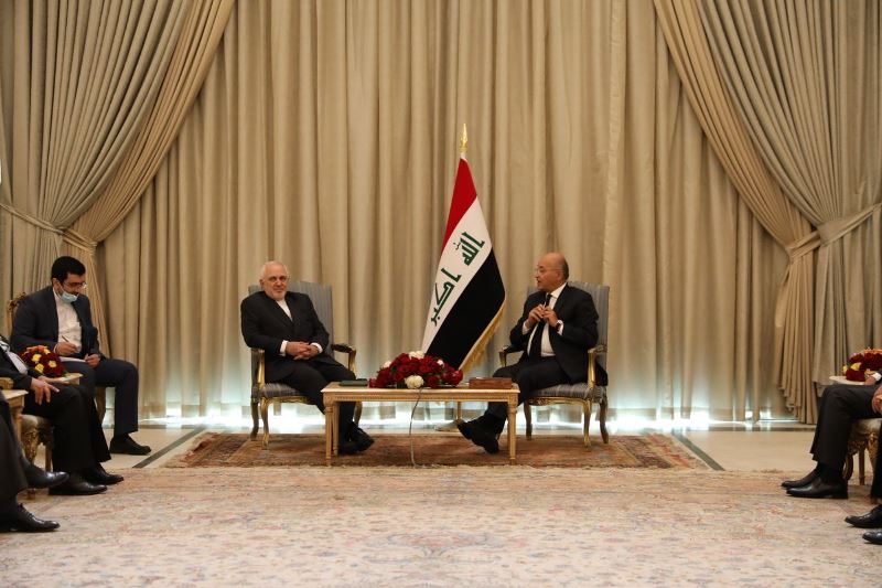 صالح وظريف يؤكدان : العلاقات الايرانية العراقية تعود بالمصلحة الى المنطقة جمعاء