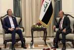 دیدار و گفتگوی امیرعبداللهیان با برهم صالح در بغداد