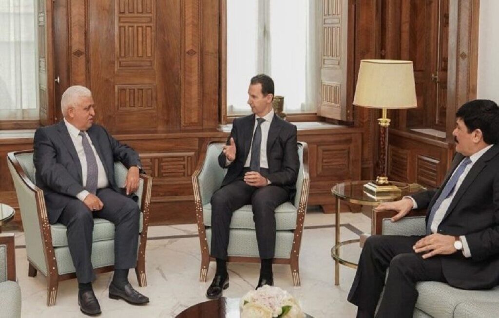الرئيس السوري ورئيس هيئة الحشد الشعبي العراقي يؤكدان أهمية ضبط الحدود ومكافحة الإرهاب
