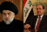 توافق مقتدی صدر و نوری المالکی برای تشکیل فراکسیون بزرگ‌ پارلمانی عراق