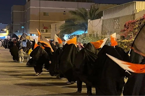 تظاهرات شهروندان بحرینی در اعتراض به اعدام شیعیان در عربستان  